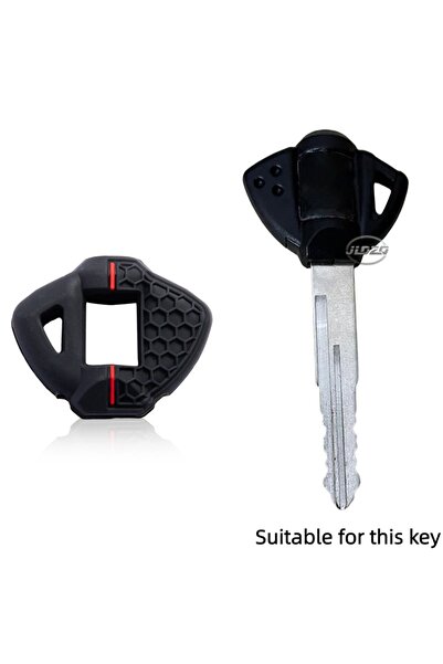 Choice Red Line Silicone Motorcycle Key Cover Case Shell For Suzuki Vstrom 65...