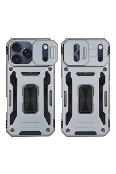 Sonique Θήκη Ring Armor CamShield για Apple iPhone 17 Pro Γκρι