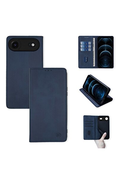 Sonique Θήκη Πορτοφόλι Vintage Magnet Wallet Apple iPhone 17 Air Μπλε Σκούρο