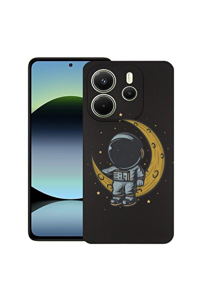 bestcase ¬Æ Husa pentru Xiaomi Redmi Note 14, Astronaut on Moon, Slim Silicon...