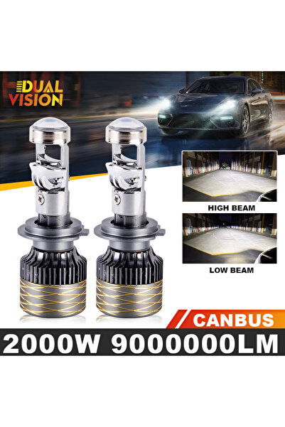 Choice4 مصباح أمامي LED صغير H11 بقوة 2000 واط، أبيض بارد 6000 كلفن، H7 H4 H1...