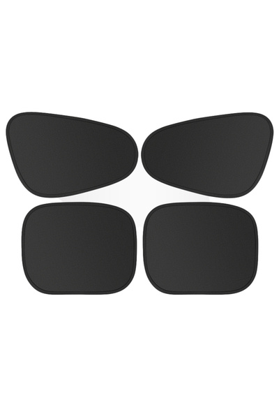 Choice Front-Rear 4pcs Electrostatic Sun Visor for Car Side Window 4-Layer Su...