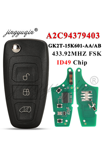 Choice jingyuqin 3 Buttons Remote Flip Car Key Fob For Ford Transit Tourneo20...