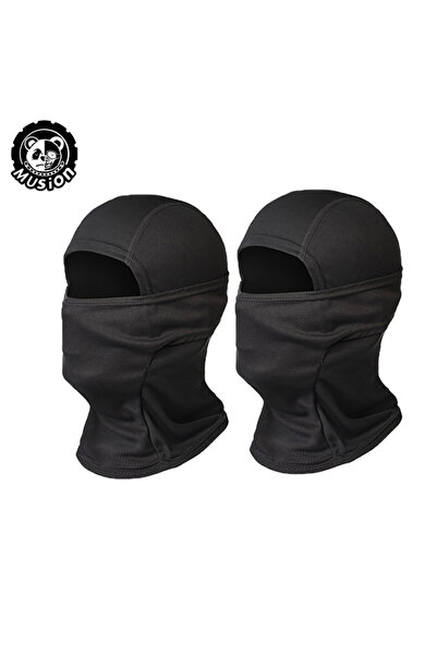 Choice3 Black x 2 Musion Face Balaclava Full Face Mask Windproof Sun Protecti...