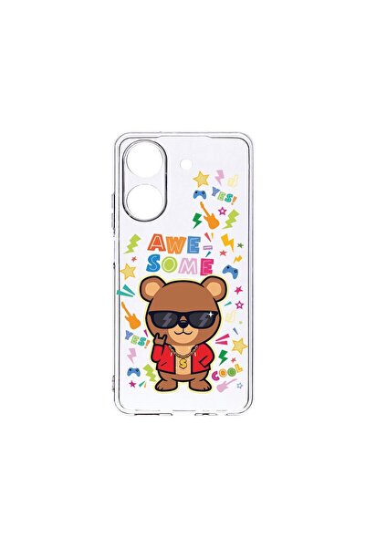bestcase Прозрачен силиконов калъф 2ММ, съвместим с Xiaomi Redmi 13C, Сладък ...