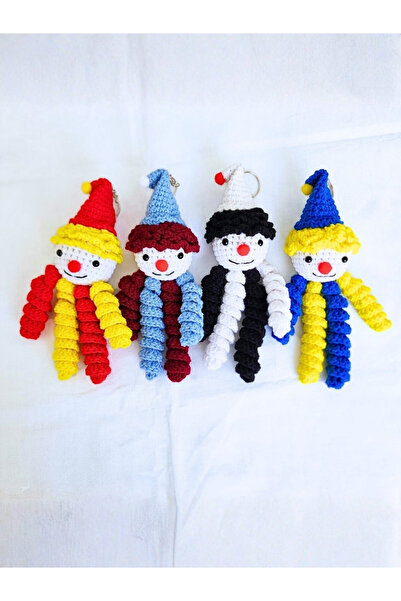rmys Fan Themed Amigurumi Clown Keychain Set of 4 (18 cm)