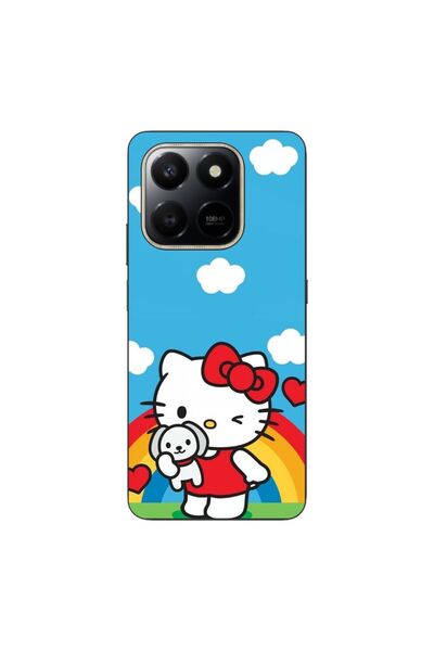 OEM Husa compatibila cu Honor X7d Silicon Gel Tpu Model Hello Kitty Rainbow