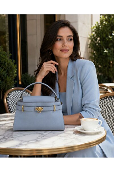MAGNORA Women's bag made of genuine Leather , with handle and shoulder strap