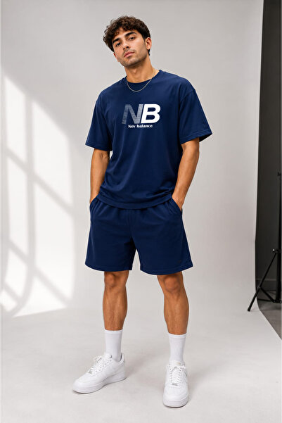 ZAVIXO Men's Oversize T-Shirt Shorts Set Modern Casual Combination