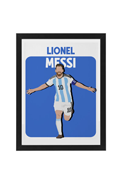 Boomah Accessories Messi Argentina Football Gift Illustration Art Poster with...