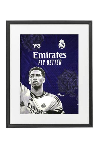 Boomah Accessories Jude Bellingham Real Madrid, Soccer Gift , Poster with Fra...