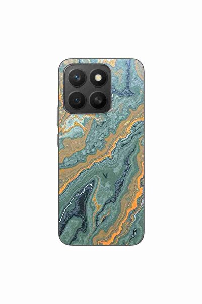 OEM Husa compatibila cu Honor X8c Silicon Gel Tpu Model Forest Flame Marble