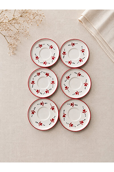 Yasvera Ceramics 6’lı Çay Tabağı