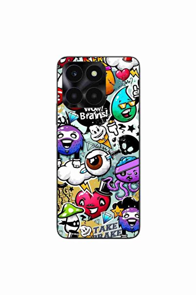 OEM Husa compatibila cu Honor X6a Silicon Gel Tpu Model Pop Art Graffiti