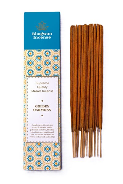 Bhagwan Incense Mușchi de Stejar Auriu - bețișoare parfumate masala naturale ...