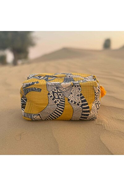Tohfa Luxe Zarfa Handmade Block Printed Pouch - Large