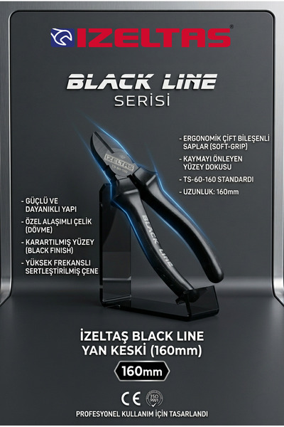İzeltaş 160mm Yan Keski Black Line