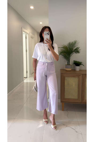 BİRCANÇİL Tiraswe Lilac Tencel Pants