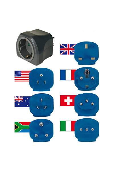 Brennenstuhl Adaptor universal de călătorie 7-în-1 pentru peste 150 de țări