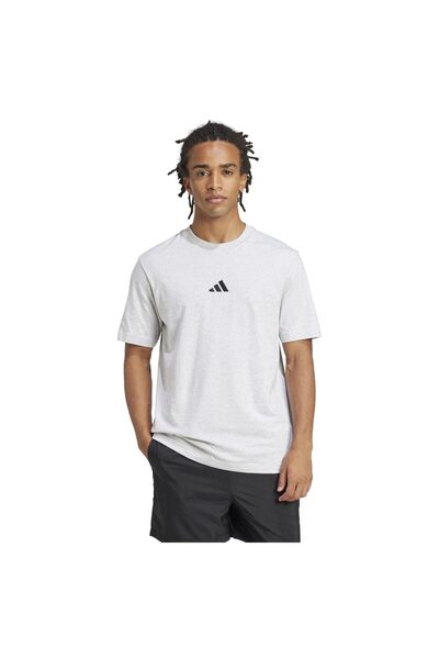 adidas Bărbați& # Tricou cu mânecă scurtă: Logo mic, din jerseu simplu, mărim...