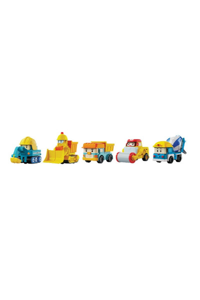 Genel Markalar Robocar Poli Mini İnşaat Araçları 5'li Set