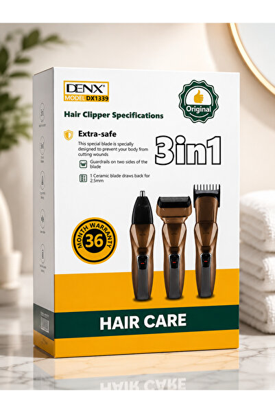 lam3a Denx 3-in-1 Multi-Use Razor for Men - Shaving, Trimming, and Nose Hair ...