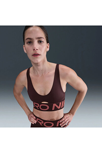 Nike Pro Indy Plunge Orta Destekli Pedli Kadın Sporcu Sütyeni