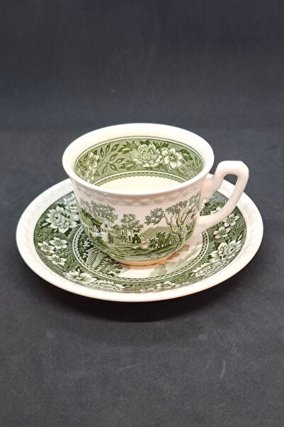 Villeroy & Boch Rusticana Porcelain Green Vintage Cup 2 Pieces 150 ml