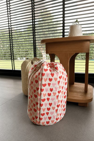 mini cozy Minicozy Hearty Drawstring Quilted Bag