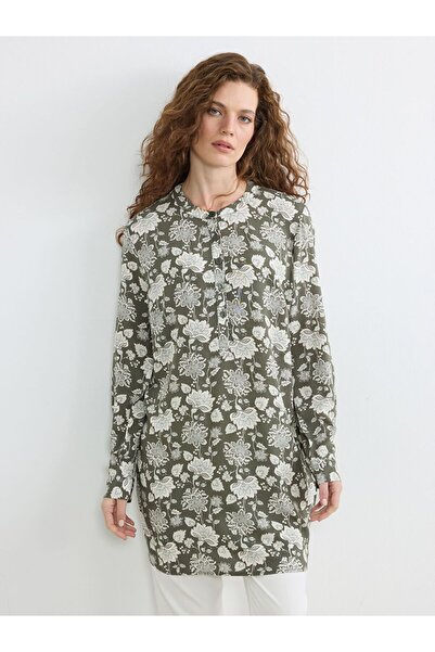 LC Waikiki Floral Women's Tunik with Judge Collar