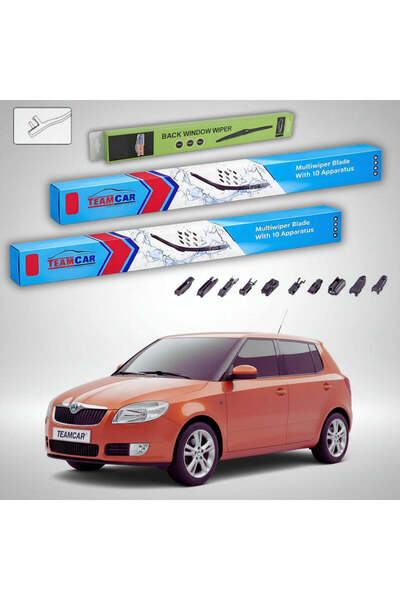 TEAMCAR Скода Фабия II 5J2 2013-2014 Пера за чистачки |   Преден и заден комп...
