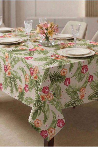 Soft Kare Duck Fabric Liquid-Proof Tablecloth– Stain Resistant ,Erasable,Deco...