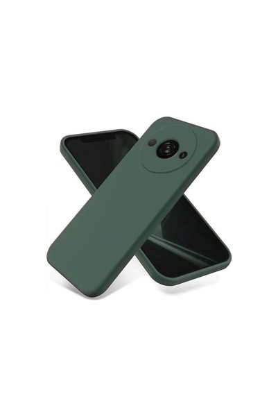 OEM حافظة هاتف Xiaomi Redmi A3 4g من السيليكون الأول - أخضر داكن