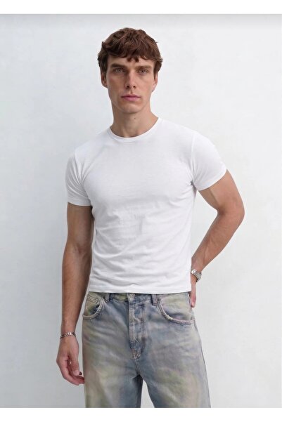 SYNXSTORE Syn Store Fit Men Düz Renk T-shirt