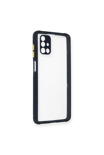OEM Samsung Galaxy M51 Case Miami Transparent Silicone - Navy Blue