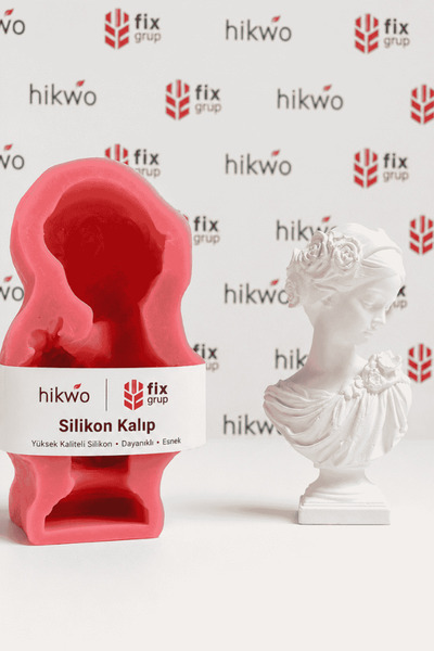 Hikwo Antik Kadın Figürü Silikon Kalıbı - Taş Tozu Kalıbı K46333