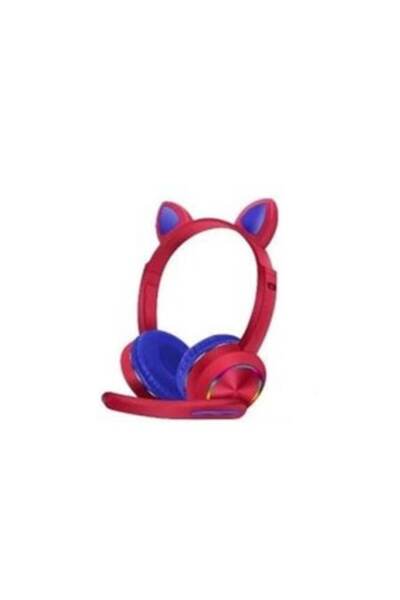 OEM Căști Over-Ear, Model adorabil cu urechi de pisică, Lumină LED, RGB, Cu f...