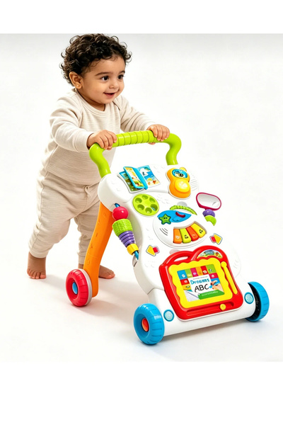 TREND MIX 2-in-1 Baby Walker, Baby Activity Walker, Baby Push Walker with Spe...