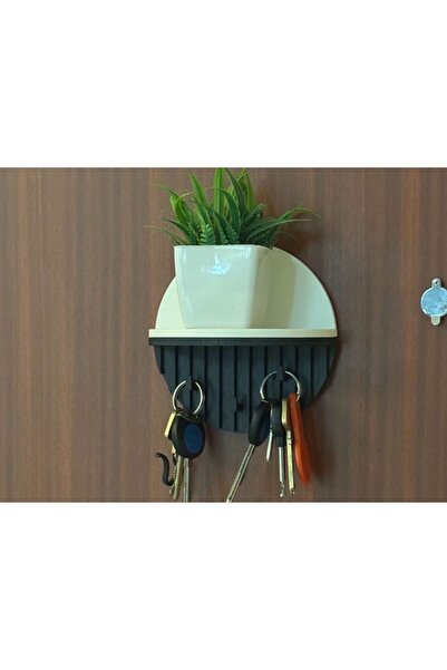 Abundix3Dstudio Modern Round Wall Rack and Key Holder Organizer - Dual Color ...
