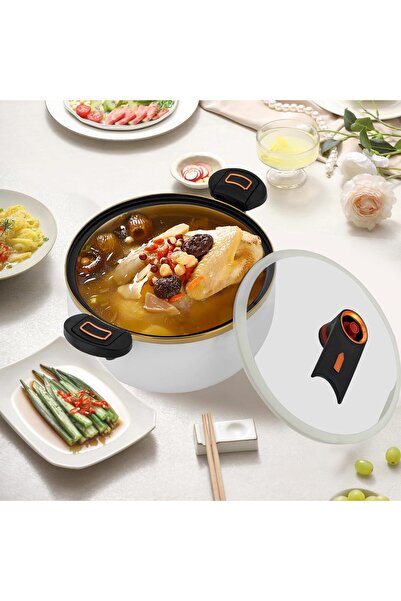 Sumkyle Micro Pressure Cooker, 7L Non Stick Microwave Kitchenware Versatile S...