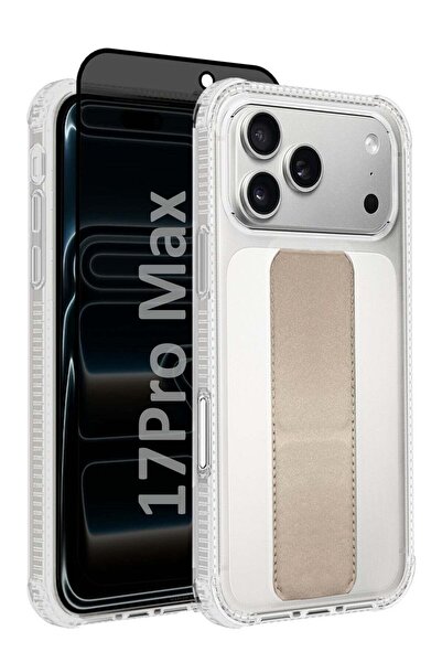 CATANES 2 Packs Finger Grip Clear Case Cover for iPhone 17 Pro Max - Kickstan...