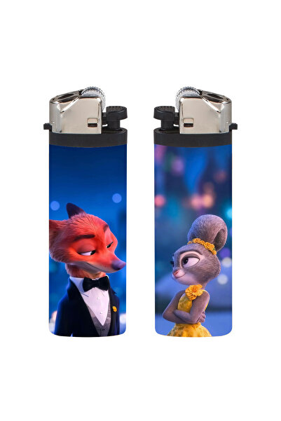 SARANG 2'li Çakmak - Night Judy & Nick Zootopia Kaplamalı Çift ve Arkadaşlara...