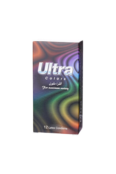 ULTRA واقي ذكري ملون 12 قطعة من الترا