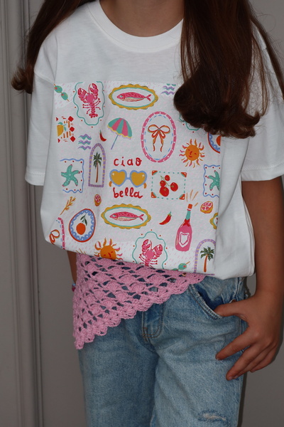 KIZ ÇOCUK TASARIM TSHIRT