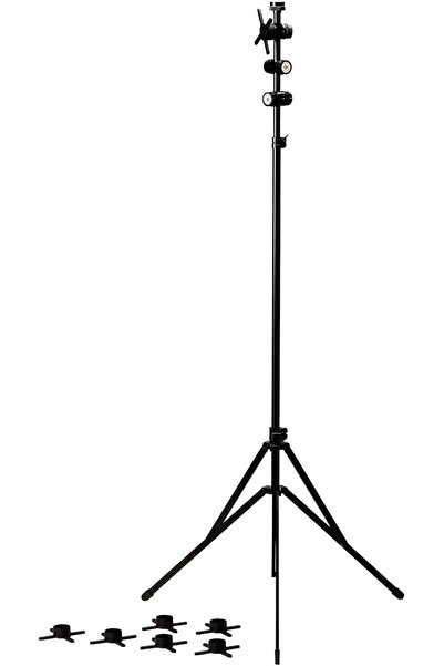 tripod support مجموعة إضاءة ثلاثية الأرجل بتصميم هندسي للتصوير الفوتوغرافي وا...