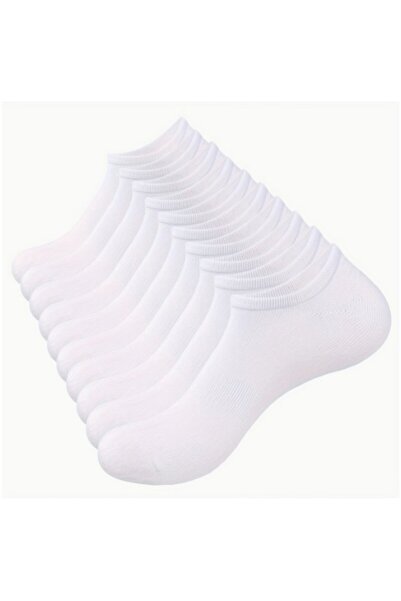 dehaine Set of 12 unisex socks for women and men, white socks, black socks, C...