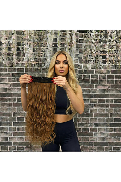 Marpessa Fiber Sentetik Yarımay Çıt Çıt Postiş Saç – Isıya Dayanıklı - Yıkana...
