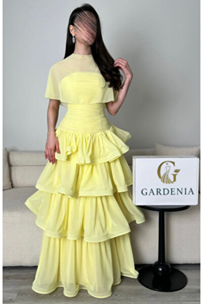 Gardenia Fashion Lemon Layered Dress