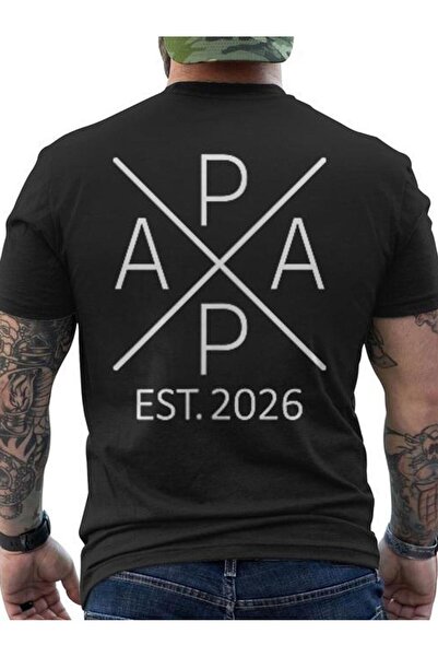 bolivia's قميص رجالي EST 2026 للأب - قميص قطني ناعم ومسامي بتصميم PAPA مطبوع ...