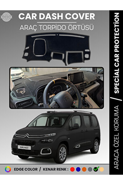 COLONY CITROEN BERLİNGO (2018-20025) Torpido Örtüsü Ön Göğüs Torpido Koruma Ç...
